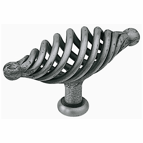 Bouvet 1143-85-007 Oval Basket Cabinet Knob with Foot L:85mm W:30mm P:50mm Black