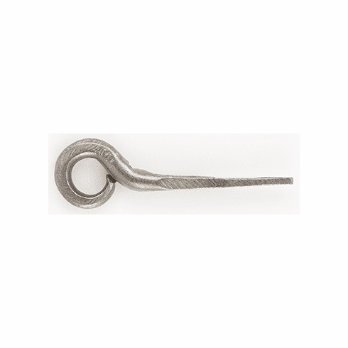 Bouvet 1230-033 Wrought Iron Hook - Ring Only D:15mm L:65mm W:18mm Hammered Steel
