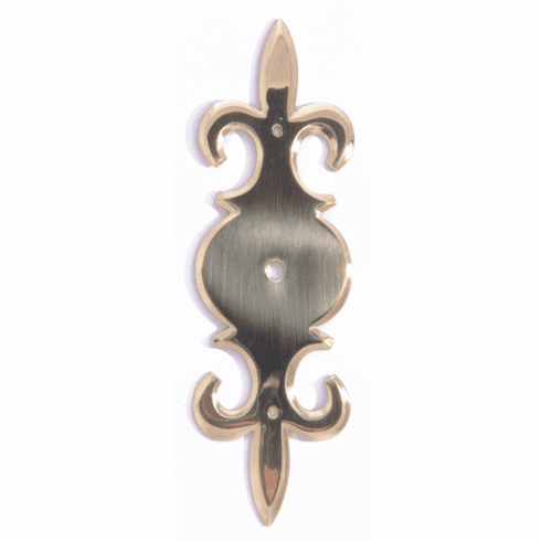 Bouvet 1276P-003 Classic Keyhole Escutcheons (round hole) L:130mm W:40mm Natural Steel