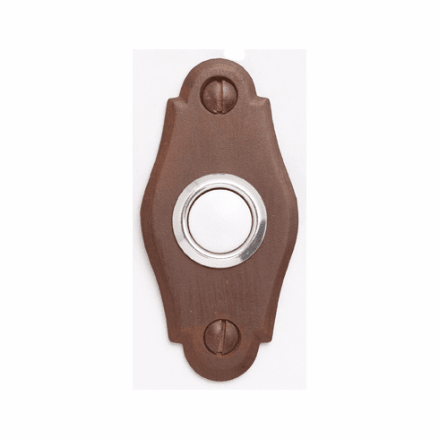 Bouvet 1305-39-012 Bell Button Escutcheon L:70mm W:34mm Pewter