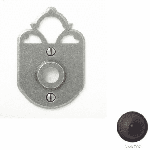 Bouvet-1402-61-007 Passage Rosette, Size: 3.7/8" x 2.7/8", 1/16" Projection, Black