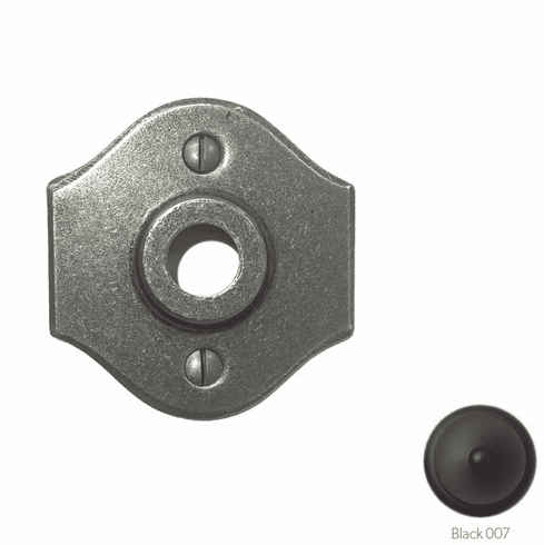 Bouvet-1406-61-007 Passage Rosette, Size: 2.9/16" x 2.9/16", 1/16" Projection, Black