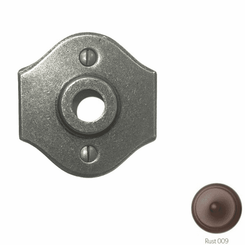 Bouvet-1406-61-009 Passage Rosette, Size: 2.9/16" x 2.9/16", 1/16" Projection, Rust