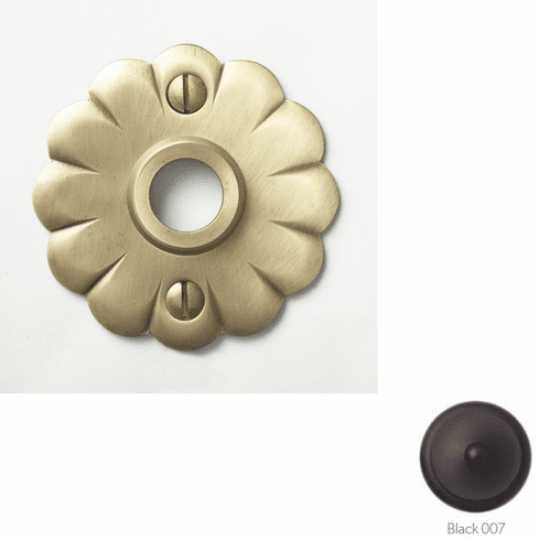 Bouvet-1409-61-007 Passage Rosette, 2.7/8" Diameter, 1/16" Projection, Black