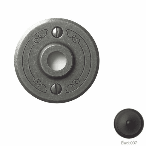 Bouvet-1410-61-007 Passage Rosette, 2.7/8" Diameter, 1/16" Projection, Black