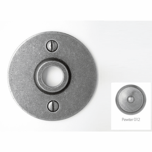 Bouvet-1411-61-012 Passage Rosette, 2.7/8" Diameter, 1/16" Projection, Pewter