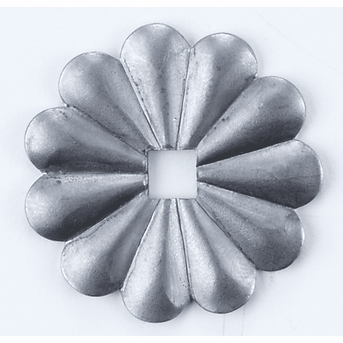 Bouvet 1434-32-003 Classic Furniture Rosette D:32mm Natural Steel