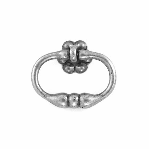 Bouvet 1460-45-007 Classic Ring Handle with Rosette L:45mm W:35mm P:11mm Black