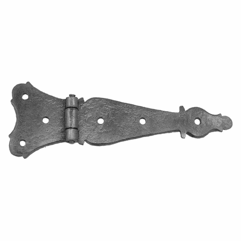 Bouvet 1505-036 Wrought Iron Flat Hinge L:165mm W:55mm Hammered Black
