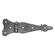 Bouvet 1505-036 Wrought Iron Flat Hinge L:165mm W:55mm Hammered Black
