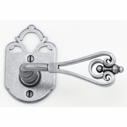 Bouvet 2002-53-012 2002 Rosette set - Complete tubular privacy set for 1 3/4" door L:98mm W:62mm P:2mm Pewter