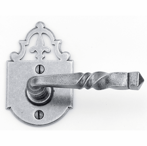 Bouvet 2005-53-012 2005 Rosette set - Complete tubular privacy set for 1 3/4" door L:110mm W:15mm P:55mm Pewter