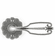 Bouvet 2009-01-012 2009 Rosette set - Passage trim set D:62mm P:2mm Pewter