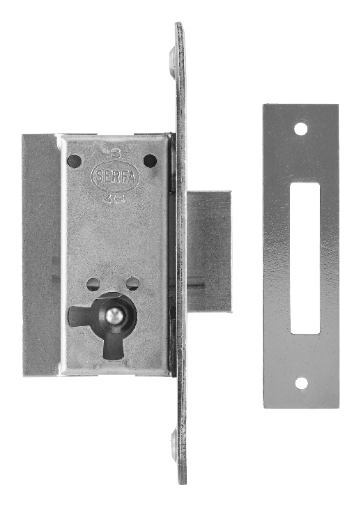 Bouvet 201325052 Mortise Lock Backset25mm L90mm Polished