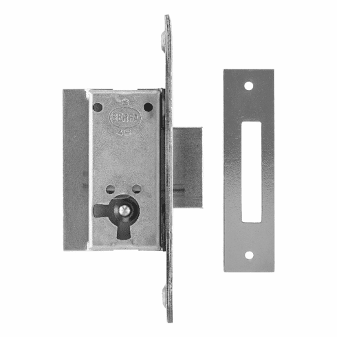 Bouvet 2013-25-052 Cabinet Mortise Lock Backset:25mm L:90mm W:43mm Polished Brass