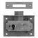 Bouvet 2022-50-003 Cabinet Drawer Lock Backset:50mm L:65mm W:71mm Natural Steel