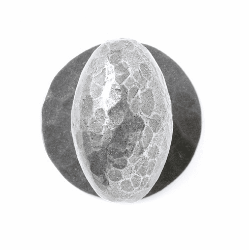 Bouvet 2255-53-022 2255 Rosette set - Complete tubular privacy set for 1 3/4" set L:65mm W:38mm P:63mm Hammered Pewter