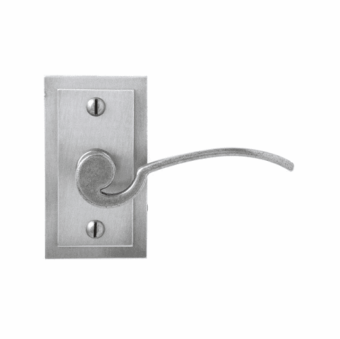 Bouvet 2351-09-012 Lever on rosette set - Complete half dummy set L:115mm W:64mm P:7mm Pewter