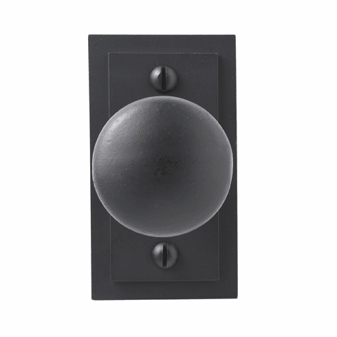 Bouvet 2352-51-012 Knob on rosette set - Complete tubular passage set for 1 3/4" door D:57mm P:67mm Pewter