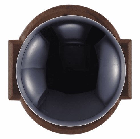 Bouvet 2391-01-061 Knob on rosette set - Passage trim set L:65mm W:62mm P:2mm White Porcelaine / Pol. L. Brass