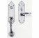 Bouvet 2502-100-012 Champlain Entrance Handle Set - Trim set without mechanism L:263mm W:70mm P:2mm Pewter