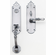 Bouvet 2502-144-007 Champlain Entrance Handle Set - Complete single cylinder set for 1 3/4" door L:154mm W:25mm P:82mm Black