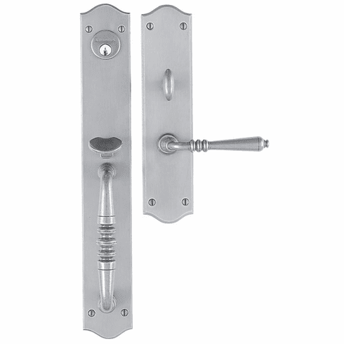 Bouvet 2508-144-007 Orsay Entrance Handle Set - Complete single cylinder set for 1 3/4" door L:154mm W:22mm P:63mm Black