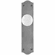 Bouvet 2553-53-092 Knob on escutcheon set - Complete tubular privacy set for 1 3/4" door D:52mm Blue Porcelaine / Pewter