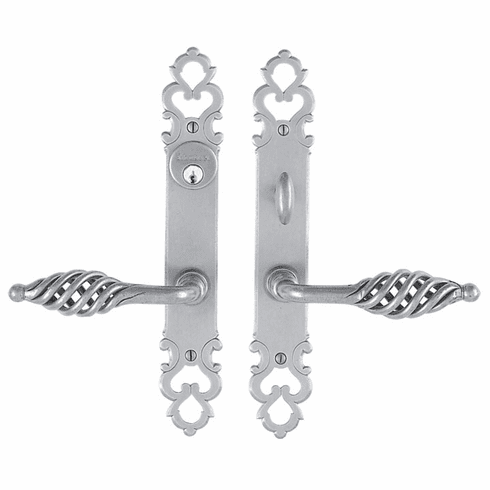 Bouvet 2616-100-012 Entrance Lever Set for interior or exterior door - Trim set without mechanism L:140mm W:32mm P:76mm Pewter