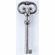 Bouvet 2651-40-006 Key L:75mm W:30mm Oxidized Black Steel