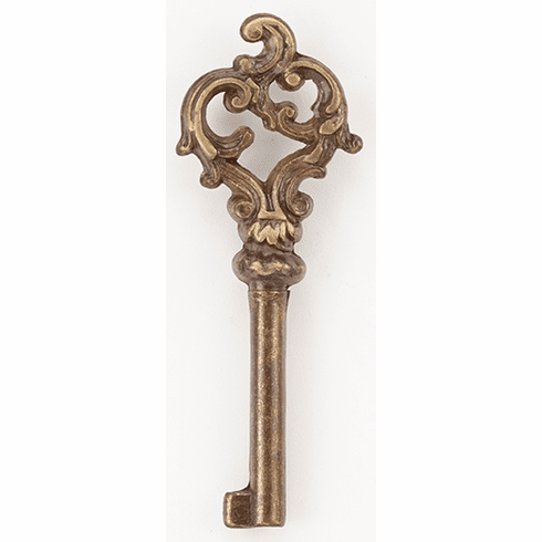 Bouvet 2662-40-057 Period Key L:88mm W:30mm Antique Brass