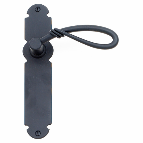 Bouvet 2681-51-007 Hematite Lever Set - Complete tubular passage set for 1 3/4" door L:212mm W:48mm P:2mm Black