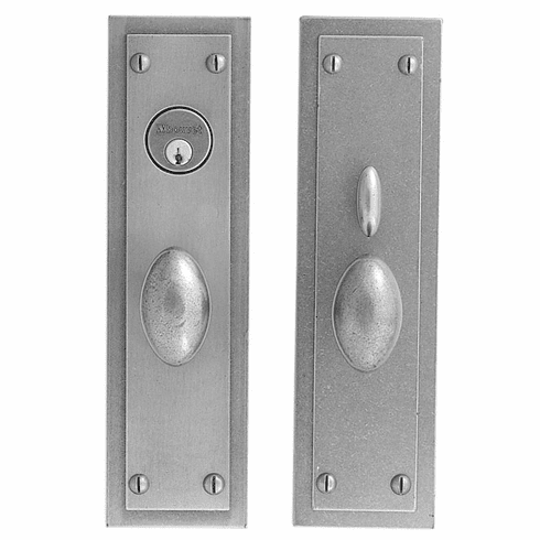 Bouvet 2754-160-007 Lever set - Complete single cylinder set for 2 1/4" door L:275mm W:75mm P:7mm Black
