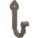Bouvet 4017-012 Hook L:80mm W:23mm P:55mm Pewter