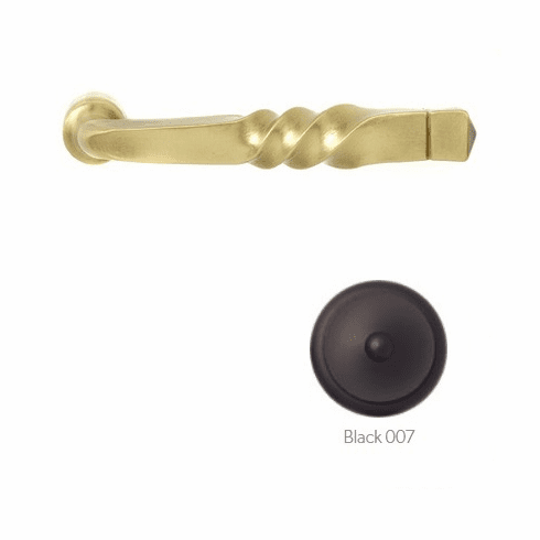 Bouvet 4020-11-007 "Bourgogne" Lever, Size: 4.5/16" x 5/8", Projection: 2.3/8", 7mm Shaft , Black
