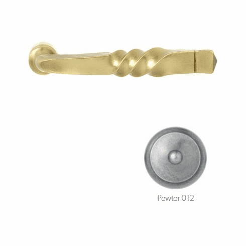 Bouvet 4020-11-012 "Bourgogne" Lever, Size: 4.5/16" x 5/8", Projection: 2.3/8", 7mm Shaft , Pewter