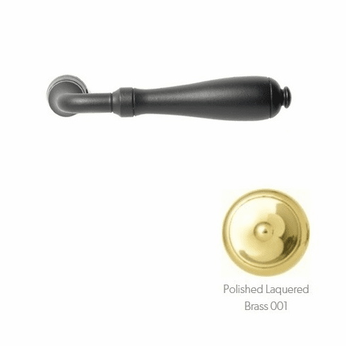Bouvet 4035-11-001 "Laprade" Lever, Size: 4.3/4" x 7/8", Projection: 2.1/4", 7mm Shaft , Polished Lacquered Brass