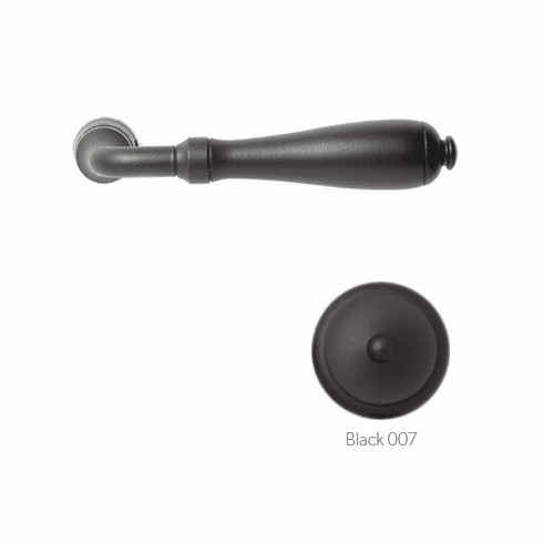 Bouvet 4035-11-007 "Laprade" Lever, Size: 4.3/4" x 7/8", Projection: 2.1/4", 7mm Shaft , Black
