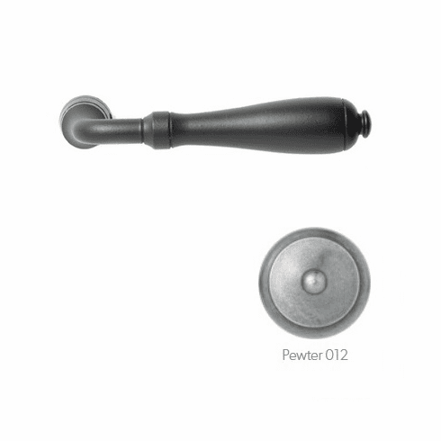 Bouvet 4035-11-012 "Laprade" Lever, Size 4.x3/4" x 7/8" Projection: 2.1/4", 7mm Shaft, Pewter
