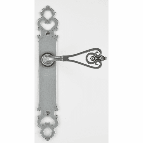 Bouvet 4040-03-012 Provence Lever Set - Privacy trim set without mechanism L:282mm W:44mm P:2mm Pewter