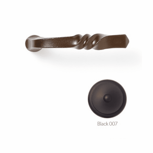 Bouvet 4060-11-007 "Saverne" Lever, Size: 5" x 3/4", Projection: 2.3/8", 7mm Shaft , Black