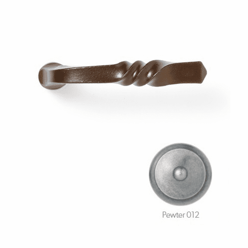 Bouvet 4060-11-012 "Saverne" Lever, Size: 5" x 3/4", Projection: 2.3/8", 7mm Shaft, Pewter