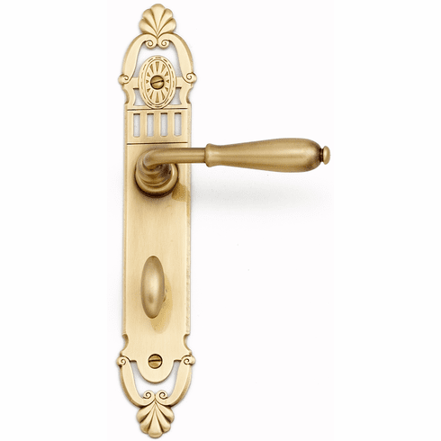 Bouvet 4120-09-001 Mansart Lever Set - Complete half dummy set L:257mm W:44mm P:2mm Polished Brass