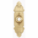 Bouvet 4120-39-056 Mansart Plate and Bell Button L:145mm W:40mm Satin Antique Brass