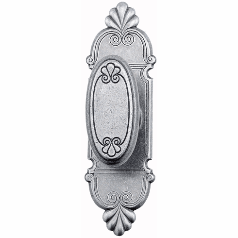 Bouvet 4120-43-056 Mansart Knob on Plate L:68mm W:40mm P:55mm Satin Antique Brass