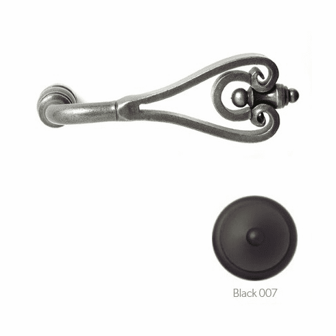 Bouvet 4135-11-007 "Blois" Lever, Size: 4.3/4" x 7/8", Projection: 2.1/4", 7mm Shaft , Black