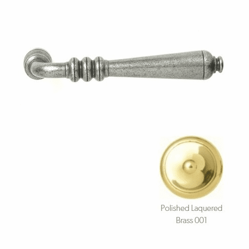 Bouvet 4140-11-001 "Languedoc" Lever, Size: 4.5/8" x 3/4", Projection: 2.1/4", 7mm Shaft , Polished Lacquered Brass