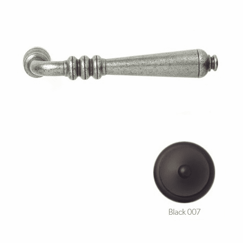 Bouvet 4140-11-007 "Languedoc" Lever, Size: 4.5/8" x 3/4", Projection: 2.1/4", 7mm Shaft , Black