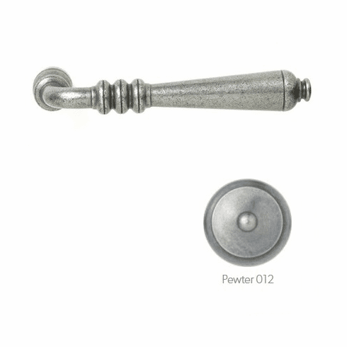 Bouvet 4140-11-012 "Languedoc" Lever, Size: 4.5/8" x 3/4", Projection: 2.1/4", 7mm Shaft, Pewter