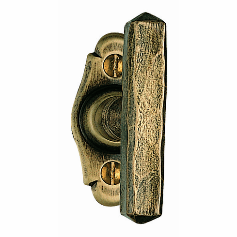 Bouvet 4495-43-027 Knob on Back Plate L:70mm W:34mm P:2mm Hammered Black